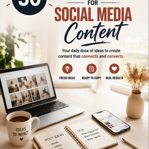 50 AI Prompts for Social Media ContentReady-to-Copy Pack for Solopreneurs(Coaches • Consultants • Creators) Cover
